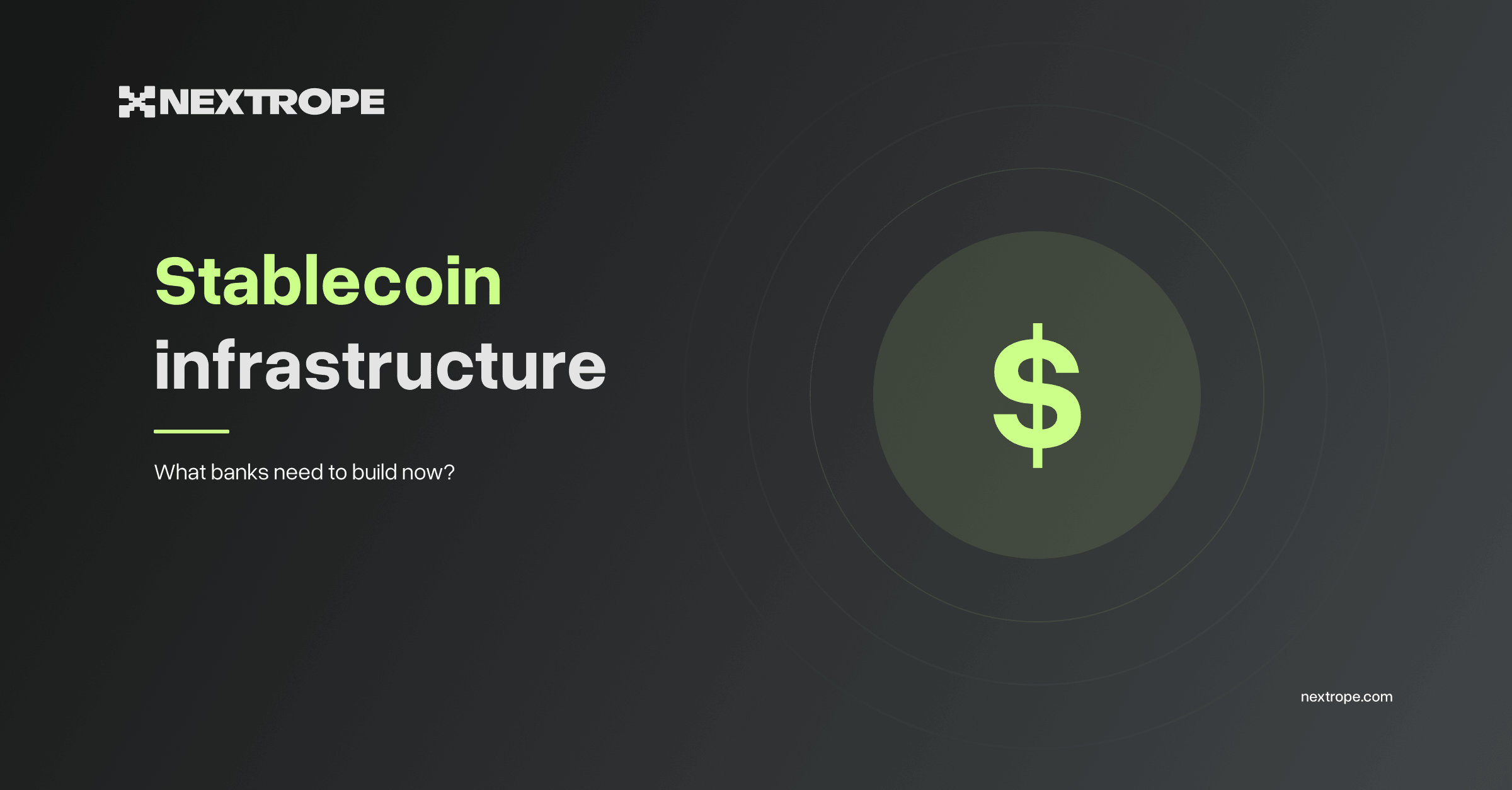 Stablecoin infrastructure: What banks actually need to build in 2026